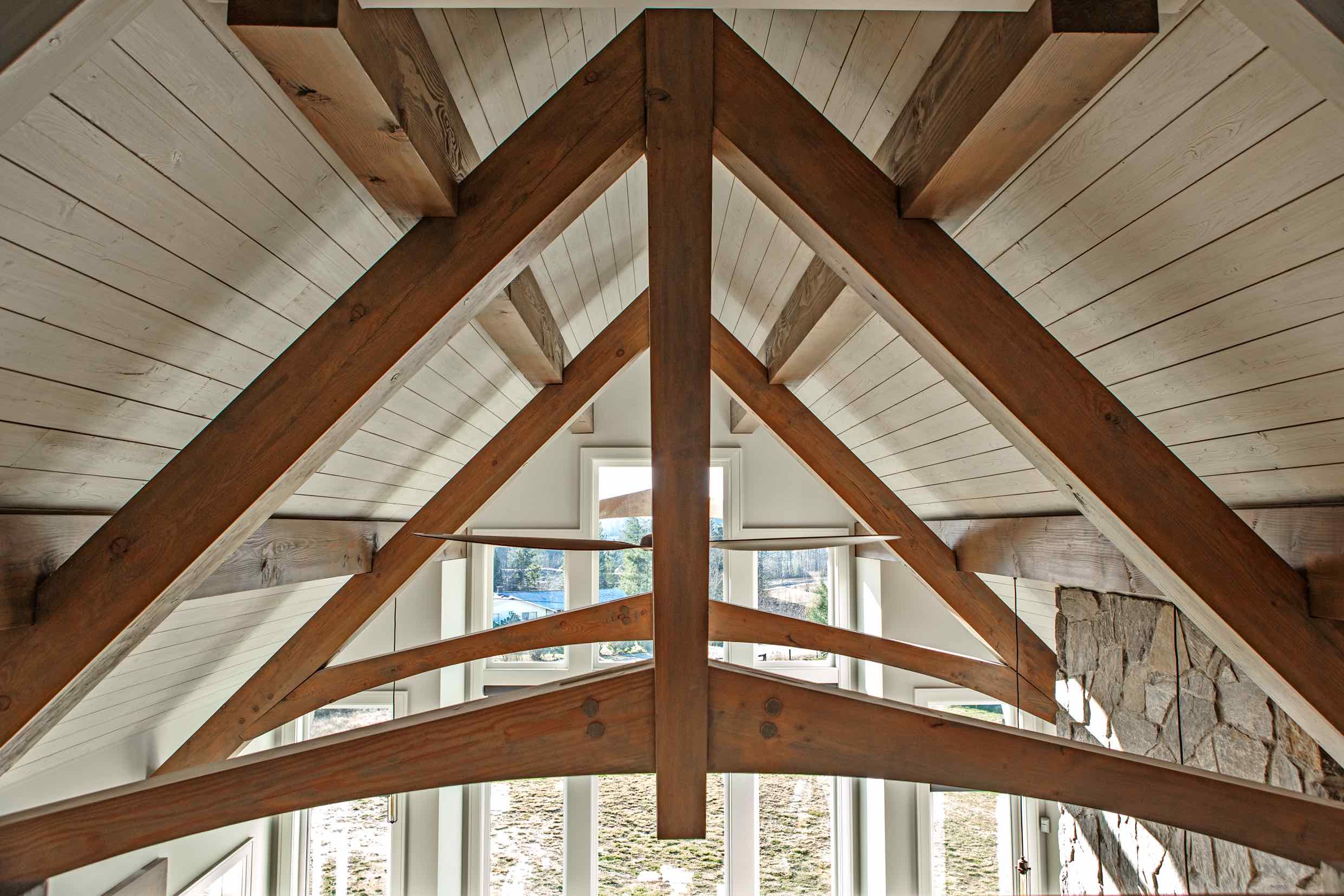 Timber blundering framework - Muzlist ceiling works ad paint.