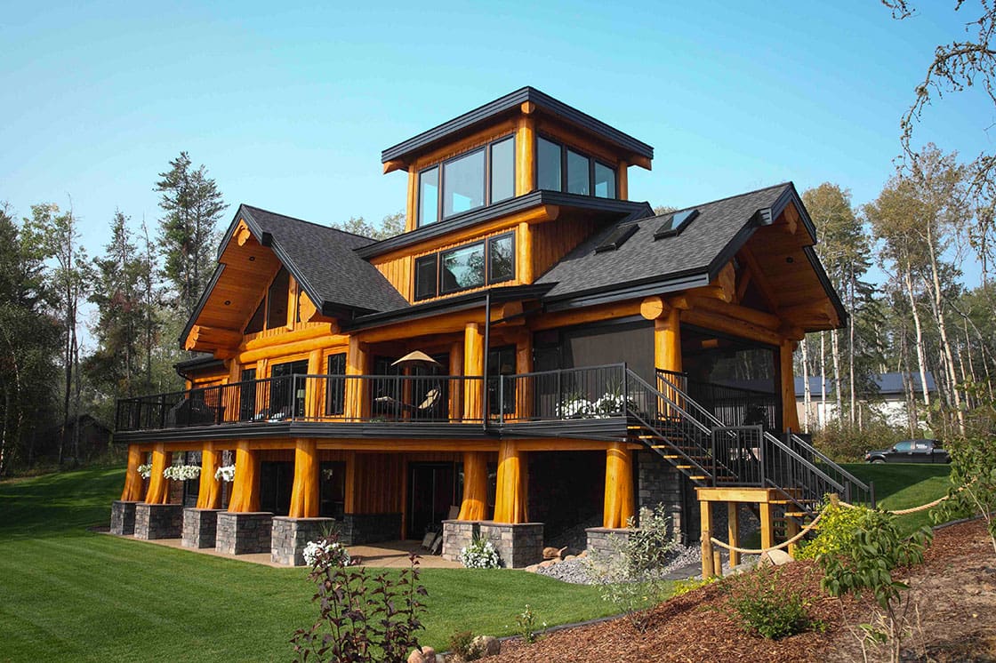 Post and Beam Log Home, BC Log Home Builder.