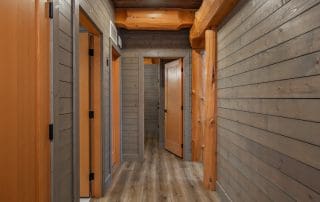 hall way in cabin kit