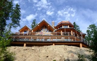 BC Builders Custom built log home.