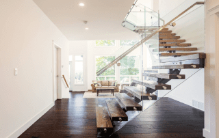 Log Home Stairs