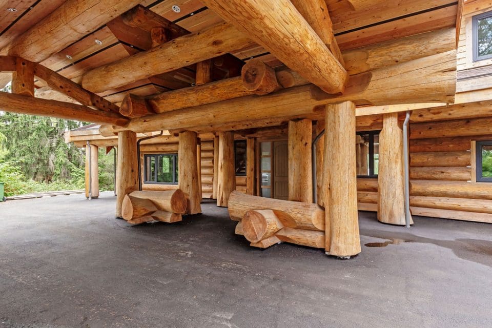 Richmond Log Post and Beam with Piece en Piece walls - Handcrafted ...