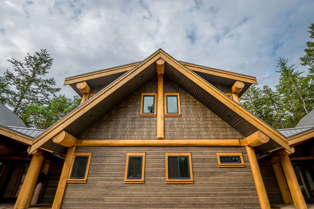 Bc home builder custom design log cabin kit